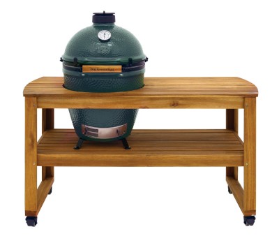 BIG GREEN EGG LARGE + AKACIJOS STALAS + RATUKAI + STALINIS STOVAS