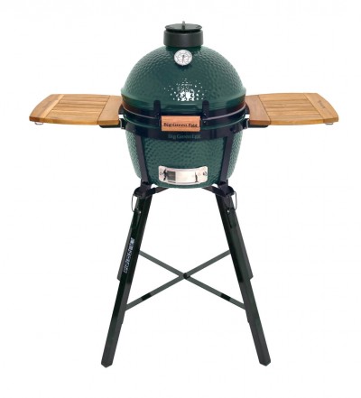 BIG GREEN EGG MINIMAX + NEŠIOJAMAS LAIKIKLIS + EGG MATES LENTYNOS IŠ AKACIJOS